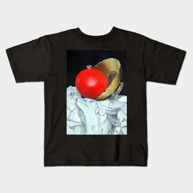 Pomegranate and pot Kids T-Shirt by KostasK